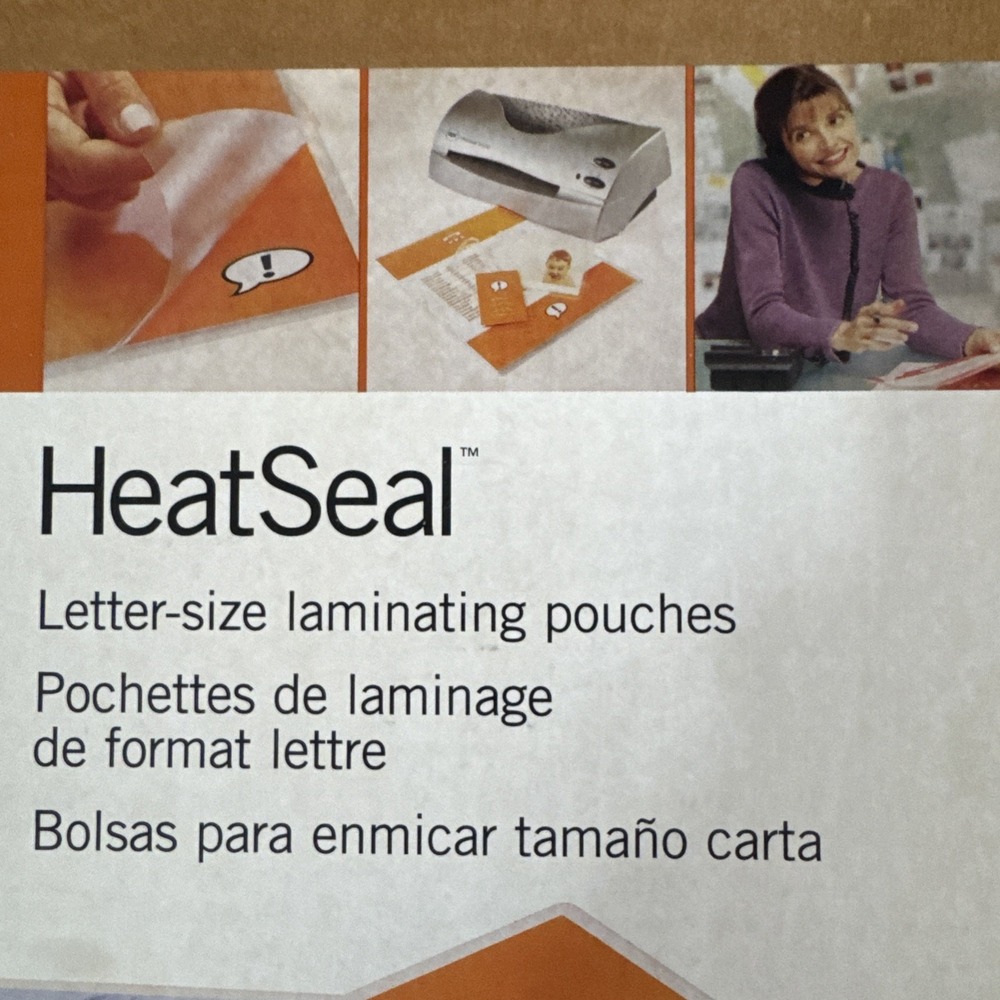 100 GBC‎ HeatSeal 5 Mil Laminating Pouches Ibico Compatible 9" X 11 1/2" New - Picture 2 of 4